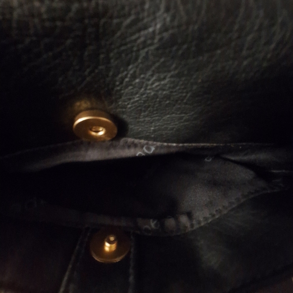 Black Leather Shoulder Bag By Capezio - Picture 6 of 16